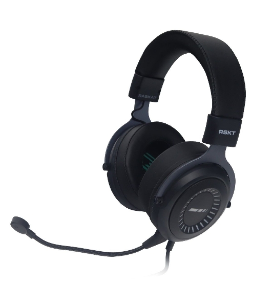 Гарнитура Raskat Strike 3U чёрный, проводная, USB, съёмный микрофон, подсветка