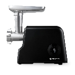 Мясорубка электрическая Brayer BR1612 черный, 2000 Вт, 2.0 кг/мин, реверс, защита от перегрузки, металлический лоток, насадки - 6, фото 1