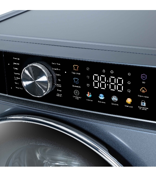 Стиральная машина Бирюса WM-SC914/15 W перламутровый синий, загрузка фронтальная 9 кг, 1400 об/мин, класс А+++