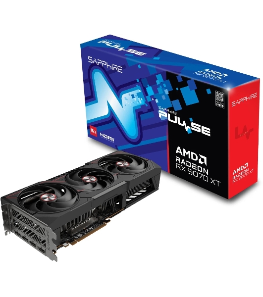 Видеокарта Sapphire PCI-E 5.0 11348-03-20G PULSE AMD RADEON RX 9070 XT GAMING 16Gb AMD Radeon RX 9070XT 16Gb 256bit GDDR6 2400/20000 HDMIx2 DPx2 HDCP Ret