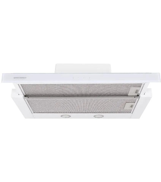 Вытяжка встраиваемая Maunfeld Ouse Touch Glass 60 белый, 60 см, 750 куб. м/ч, 48 дБ