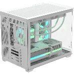 Компьютерный корпус AeroCool/Formula Crystal U2M Floe белый без БП mATX 1xUSB 3.0 audio bott PSU, фото5