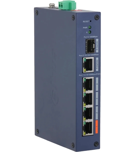 Коммутатор Dahua DH-CHS4106-4ET-60, 1×1 Гбит/с, управляемый