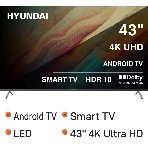 Телевизор Hyundai 43' H-LED43BU7009 черный LED UHD 60Hz Smart TV, фото22
