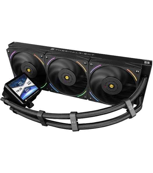 Система жидкостного охлаждения Thermalright Frozen Vision 360 V2 ARGb Soc-AM5/AM4/1200/1700/1851 черный 4-pin 28dB Al LCD Ret (F-VISION-360-BL-ARGb-V2)