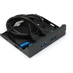 Планка USB 3.0 на переднюю панель 3.5' Gembird FP3.5-USB3-2A, USB, 2xUSB-A 3.0, USB, фото 1