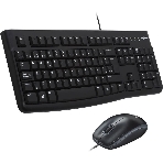 Комплект клавиатура+мышь Logitech MK120 проводной, USB, 1000 DPI, чёрный(заводская гравировка), фото2