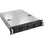 Серверный корпус ExeGate Pro 2U550-HS08 RM 19', высота 2U, глубина 550, БП 1U-500ADS, 8xHotSwap, USB, фото 1