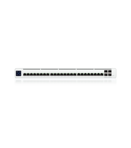 Коммутатор Ubiquiti UISP Switch Pro PoE-коммутатор, 24х 1G RJ45, 4х 10G SFP+, раздача 220 Вт