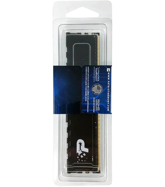 Оперативная память Patriot Signature Premium, DDR4, 8GB (1x8GB), 3200 MHz, CL22, с радиатором, чёрный