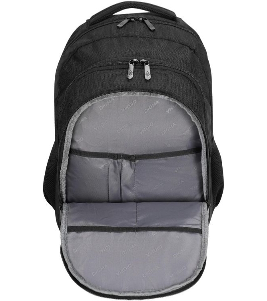 Рюкзак для ноутбука 15.6' Digma Stash S1 черный полиэстер (DGbP15S1BK)