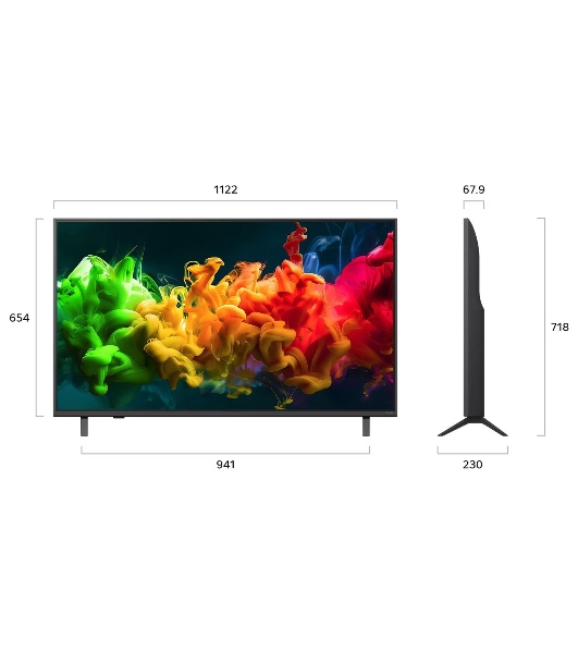 Телевизор LG 50' 50QNED80B6B.ARUG черный MiniLED UHD 60Hz WebOS