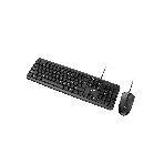 Комплект клавиатура и мышь ABR KM600 черный, интерфейс USB, проводной, RU/EN, фото3