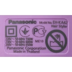 Фен-щётка Panasonic EH-KA42-V865 фиолетовый/серый, 600 Вт, 25/40 мм, фото3