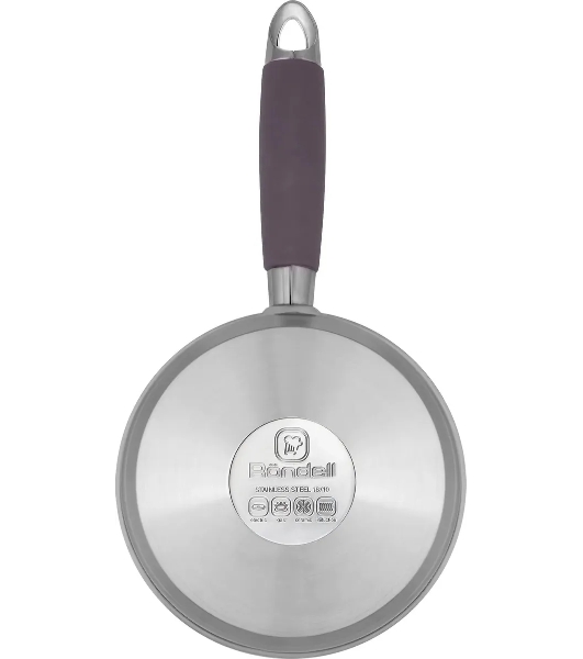 Ковш Rondell Akzent RDS-1386, 1.3 л, с крышкой, стальной