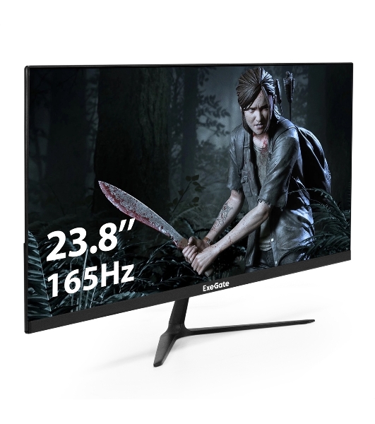 Монитор 23.8' ExeGate Combat EG2407CA IPS 1920x1080, 165 Гц, 1 мс, 16:9, 300 кд/м², HDMI, DP, 3.5 Jack, USB Hub, динамики (2x3 Вт), черный