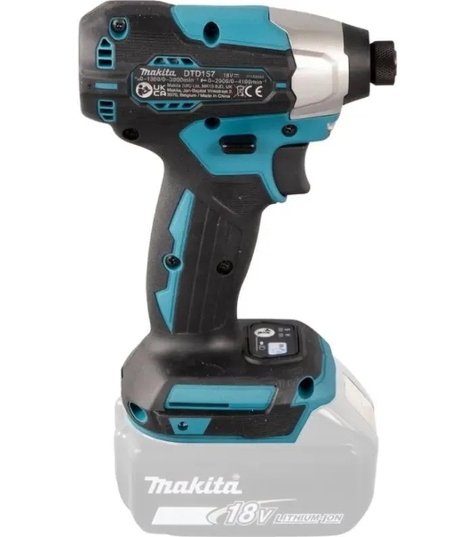 Дрель-шуруповерт Makita DTD157Z, 18 В, 0 Ач, 140 Нм, бесщеточный, ударный