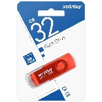 Флешка USB Smartbuy Twist Red (SB032GB3TWR), 32Gb, USB 3.0/3.1, R/W 70/40, красный, фото2