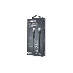 Кабель OLMIO BOLT, Type-C - Type-C, 60W, 1.2м, тканевая оплетка, черный, фото3