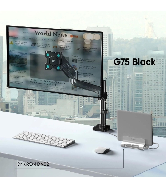 Кронштейн для монитора ONKRON 13'-34' настольный, черный G75