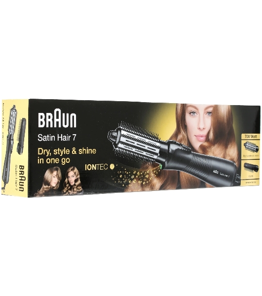 Фен-щетка Braun AS-720 MN черный, 700 Вт, 38 мм