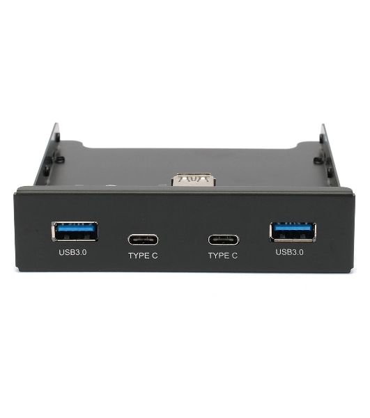 Планка на переднюю панель Gembird FP3.5-USB3-2A2C, USB, 2xUSB-A 3.0 + 2xType-C, 3.5'