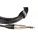 Кабель микрофонный FORCE FMC-15/31/4' TRS (M) - XLR (F), высококачественный балансный, малошумящий с проводниками из безкислородной меди OFC, диаметр 6 мм, профессиональные металлические разъемы Rean, длина 3 м, цвет черный, фото2