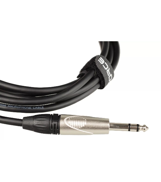 Кабель микрофонный FORCE FMC-15/31/4' TRS (M) - XLR (F), высококачественный балансный, малошумящий с проводниками из безкислородной меди OFC, диаметр 6 мм, профессиональные металлические разъемы Rean, длина 3 м, цвет черный