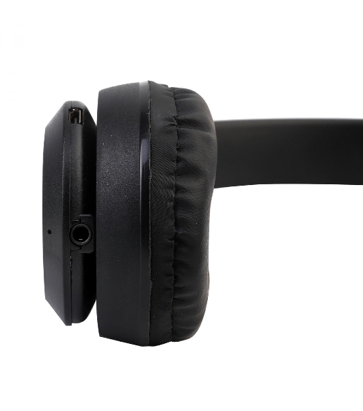Беспроводные/проводные наушники Ergolux ELX-BTHP01-C02 черный, накладные, Bluetooth + проводной, складная конструкция, до 6 ч