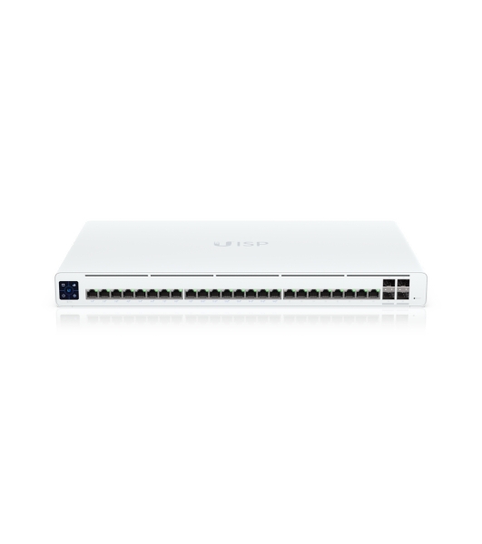 Коммутатор Ubiquiti UISP Switch Pro PoE-коммутатор, 24х 1G RJ45, 4х 10G SFP+, раздача 220 Вт