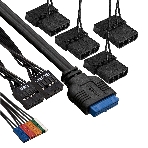 Компьютерный корпус Miditower ExeGate i3 BASE-EVO800 (ATX, БП EVO800RGb с вент. 12 см, с окном, 1хUSB+1хUSB 3.0, аудио, 4 вент. 12см с RGb подсветкой), фото2