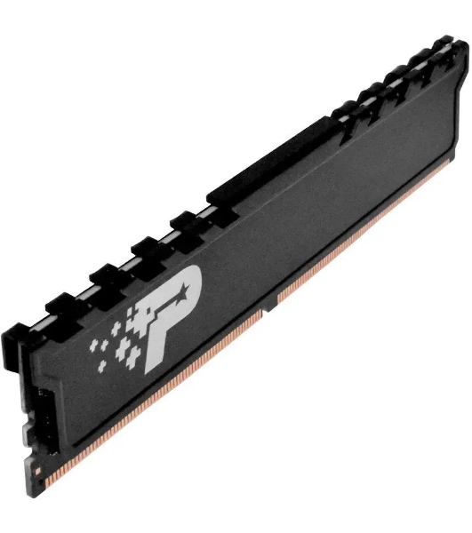 Оперативная память Patriot Signature Premium, DDR4, 8GB (1x8GB), 3200 MHz, CL22, с радиатором, чёрный