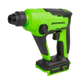 Перфоратор GreenWorks GD24SDS1, 24 В, 1,2 Дж, от аккумулятора
