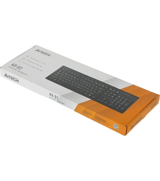 Клавиатура проводная A4Tech KR-83, USB, черный