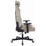 Кресло игровое Бюрократ Knight N1 Fabric бежевый Light-21, с подголов. крестовина металл, фото4