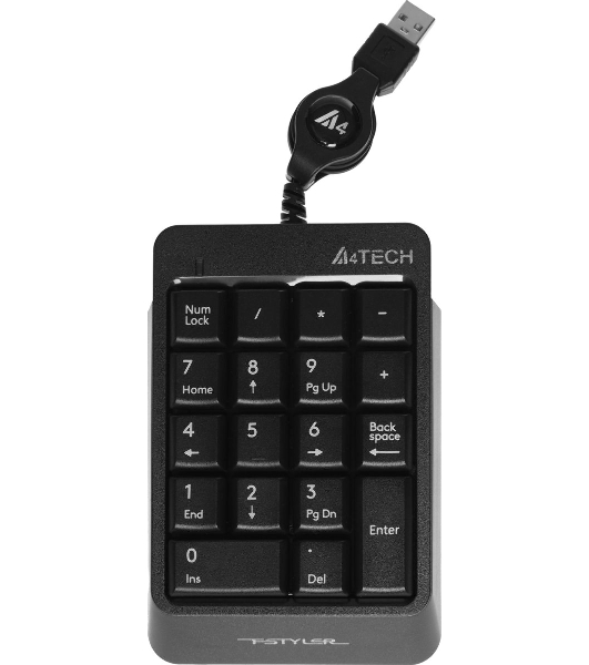 Числовой блок проводной A4Tech Fstyler FK13, USB, серый
