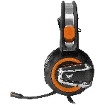 Гарнитура Crown CMGH-3003 чёрный/оранжевый, проводная, подсветка, фото4