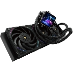 Система жидкостного охлаждения Thermalright Frozen Vision 360 V2 ARGb Soc-AM5/AM4/1200/1700/1851 черный 4-pin 28dB Al LCD Ret (F-VISION-360-BL-ARGb-V2), фото7