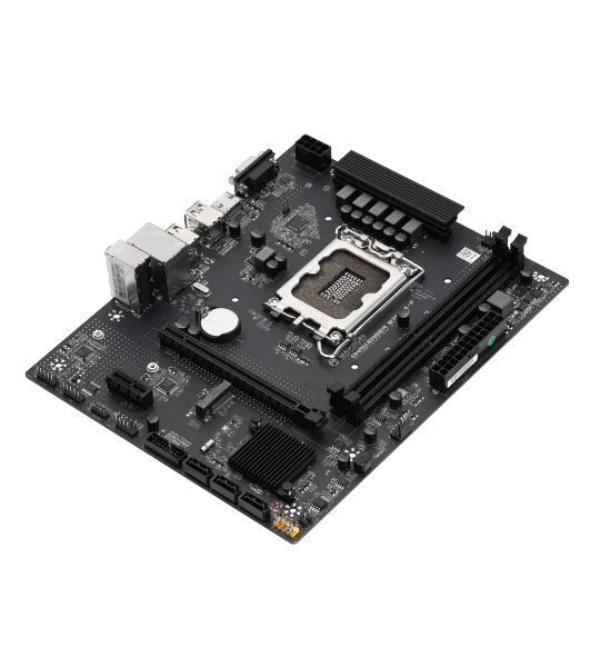 Материнская плата Maxsun Challenger B760M-F, LGA 1700, Intel B760, 2xDDR4, 3xSATA III, 2xM.2, 1xPCIe 4.0 x16, 1xHDMI, 1xVGA, 1xRJ-45 1Gb LAN, 2xUSB 3.2 Gen 1, 4xUSB 2.0, 3x3.5 мм, 5.1, mATX
