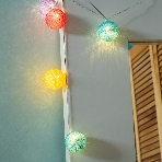 Тайские фонарики Neon-night Фейерверк 5 м, 25 LED, прозрачный ПВХ, теплый белый, питание USB, фото2