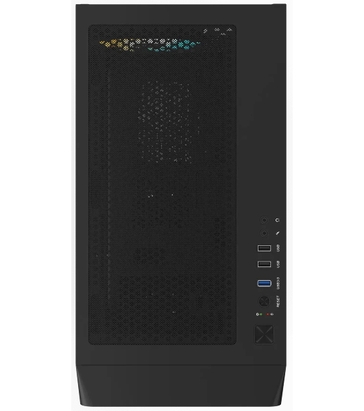 Корпус Gigabyte C103G Glass Black, Midi-Tower, чёрный, закалённое стекло, ARGB подсветка, 1 x 120 мм (в комплекте)