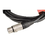 Кабель микрофонный FORCE FMC-15/31/4' TRS (M) - XLR (F), высококачественный балансный, малошумящий с проводниками из безкислородной меди OFC, диаметр 6 мм, профессиональные металлические разъемы Rean, длина 3 м, цвет черный, фото5