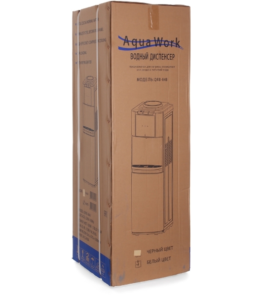 Кулер для воды Aqua Work QRB-84В, верхняя загрузка, нагрев 90 °С, охлаждение 7 °С, белый
