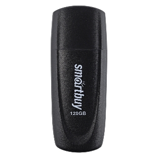 Флешка USB SmartBuy Scout black (SB128Gb2SCK), 128Gb, USB 2.0, R/W 30/15, черный