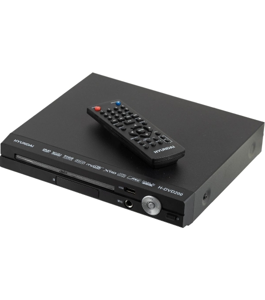 Плеер DVD Hyundai H-DVD200 черный Караоке ПДУ