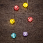 Тайские фонарики Neon-night Фейерверк 5 м, 25 LED, прозрачный ПВХ, теплый белый, питание USB, фото3