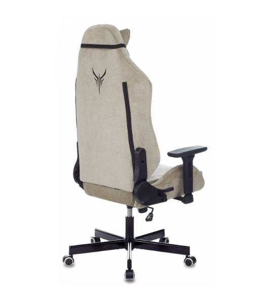 Кресло игровое Бюрократ Knight N1 Fabric бежевый Light-21, с подголов. крестовина металл