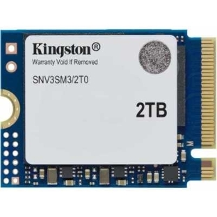 Накопитель SSD Kingston NV3, 2000Gb, M.2(22x30мм), NVMe, PCIe 4.0 x4, 3D TLC, R/W 6000/5000Mb/s, TbW 640, DWPD 0.2