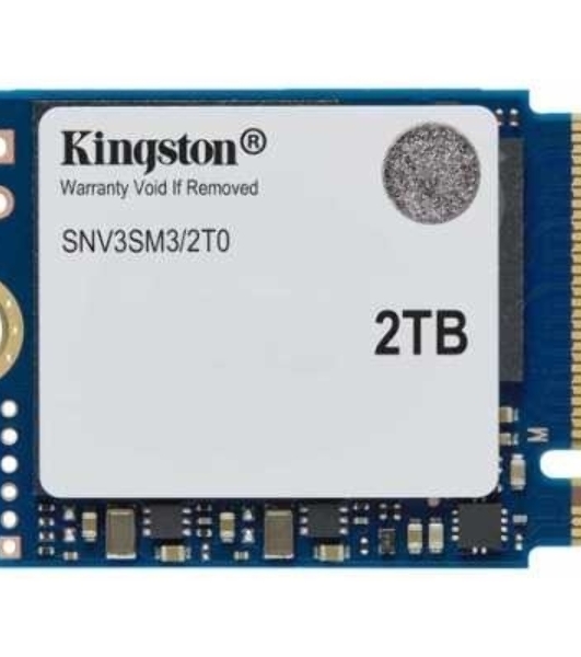 Накопитель SSD Kingston NV3, 2000Gb, M.2(22x30мм), NVMe, PCIe 4.0 x4, 3D TLC, R/W 6000/5000Mb/s, TbW 640, DWPD 0.2