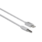 Кабель аудио MORE CHOICE (4610196409820) UK28i AUX 3.5мм Lightning 8-pin 1м, белый, фото3